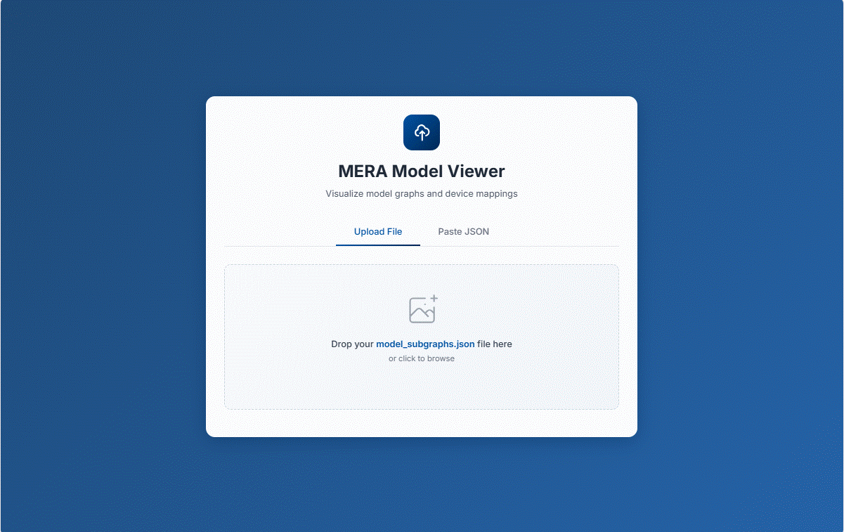 Visualization tool (MERA Visualizer) | ruhmi-framework-mcu